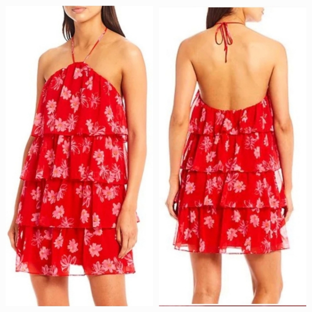 WAYF  HALTER  SHIFT  DRESS